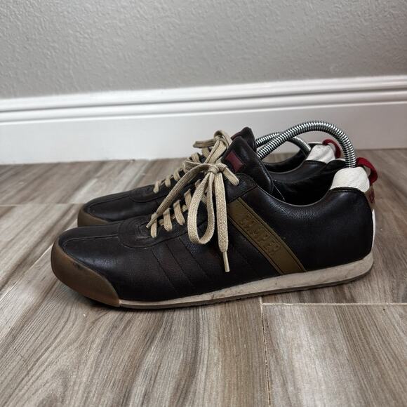 Camper Shoes Size Brown Asia Leather Slip On Sneaker